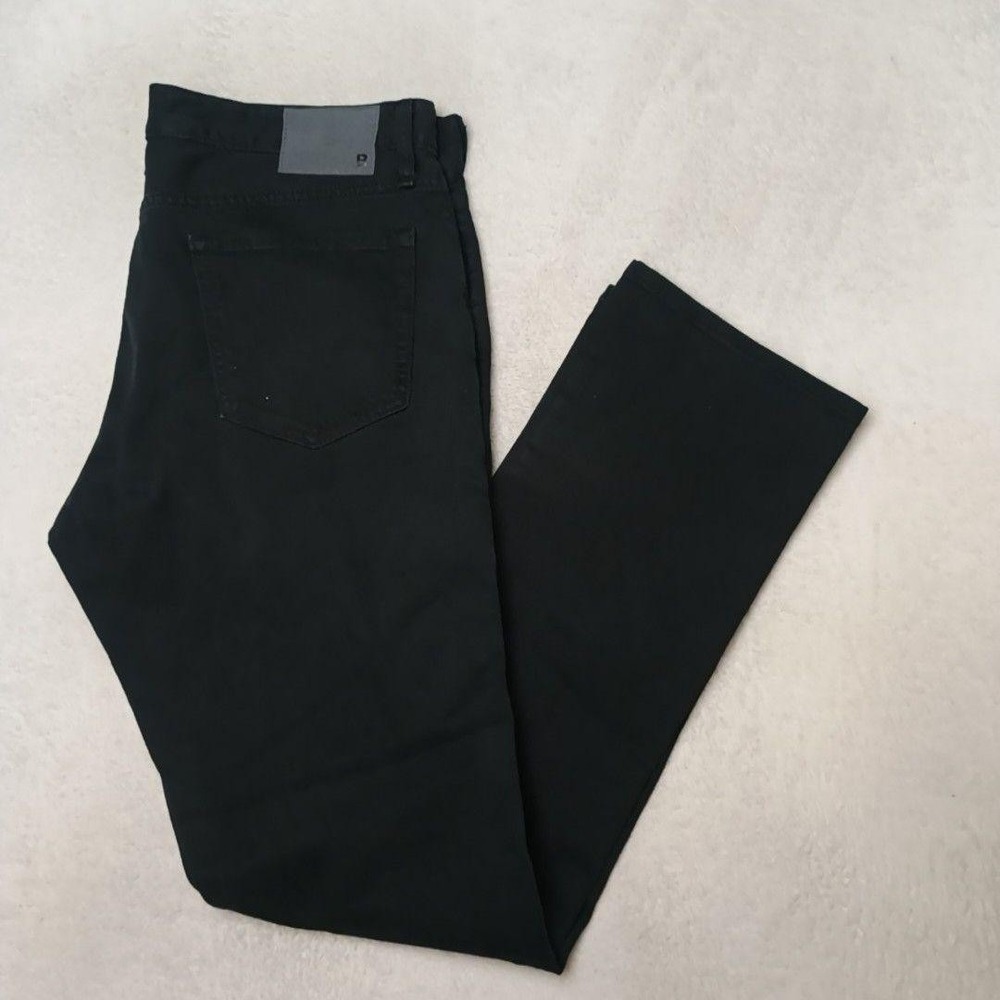 Bonobos Jeans Mens 35x34 Black Tapered Slim Stretch Dark Wash 5-Pocket